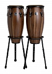 :LP A646B-SW Aspire Wood Congas Set with Basket Stands  